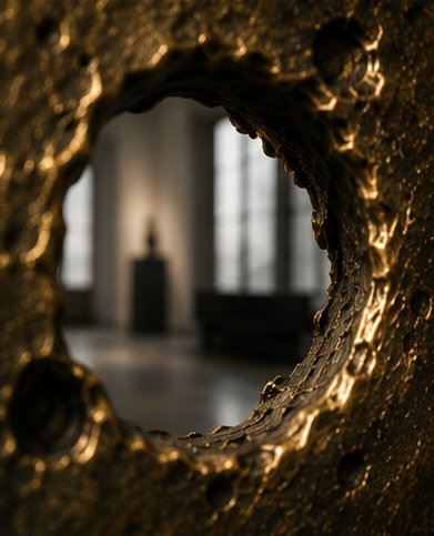 Detail, light through an opening